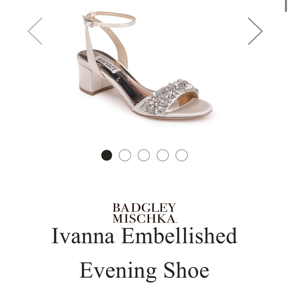 Badgley Mischka Ivanna Heels, Ivory